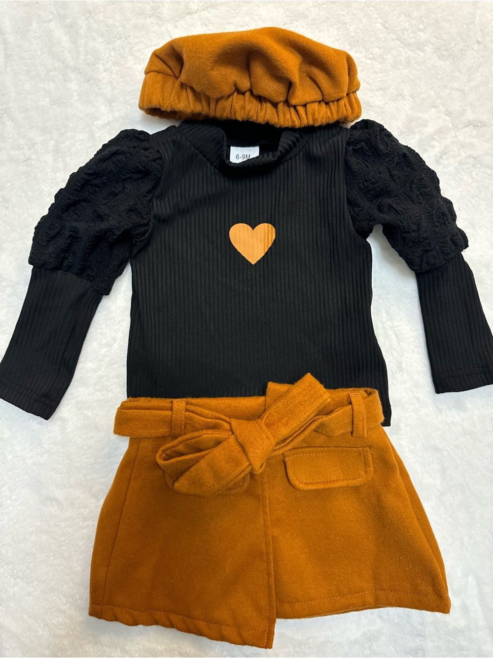 Black & brown 3 piece set - fall - infant girls